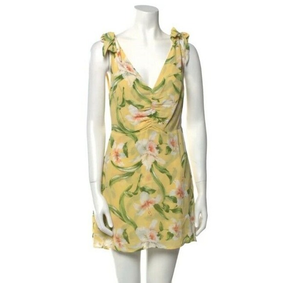 Reformation Carmensita Sleeveless Mini Floral Dress Sz 6 (Z - Picture 3 of 7
